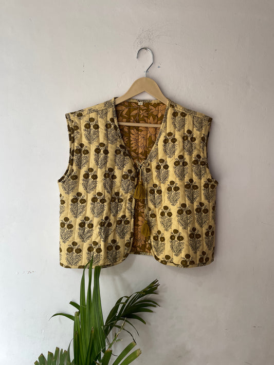 Cotton Quilted Reversible Vest