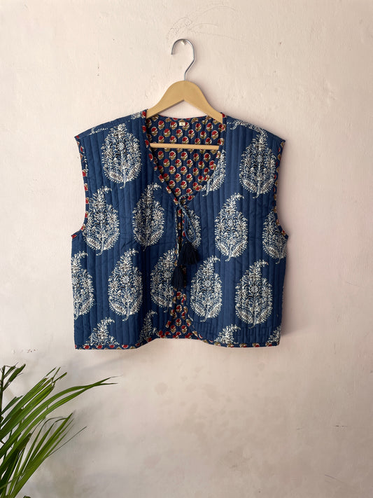 Cotton Quilted Reversible Vest