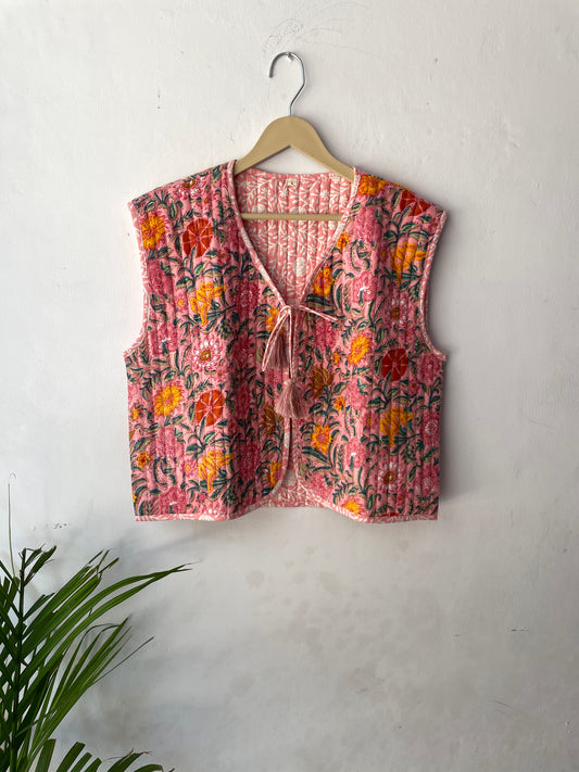 Cotton Quilted Reversible Vest